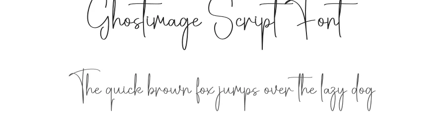 Ghostimage Script Font by creativeletter — Script Handwritten Font
