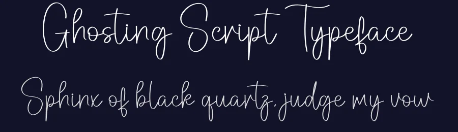 Ghosting Script Typeface by creativeletter — Script Handwritten Font — thumbnail 2