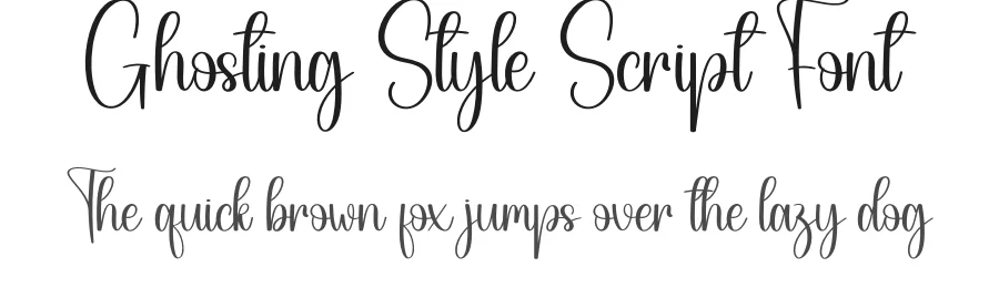 Ghosting Style Script Font by creativeletter — Script Handwritten Font