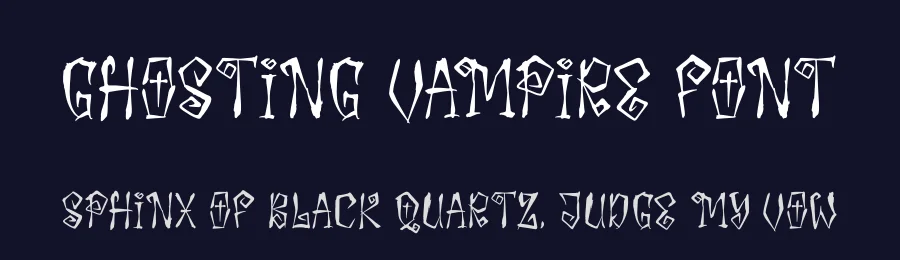 Ghosting Vampire Font by letterfabric — Display Font — thumbnail 2