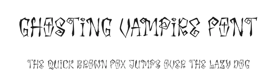 Ghosting Vampire Font by letterfabric — Display Font