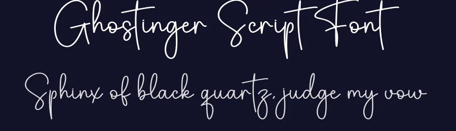 Ghostinger Script Font by creativeletter — Script Handwritten Font — thumbnail 2