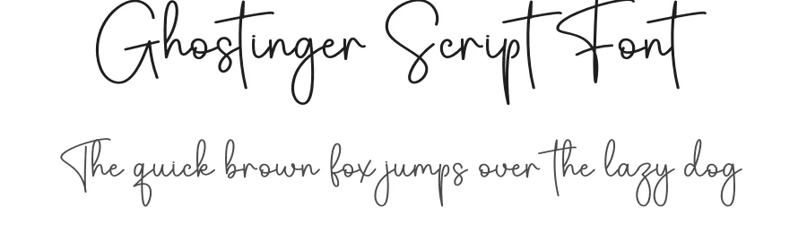 Ghostinger Script Font by creativeletter — Script Handwritten Font