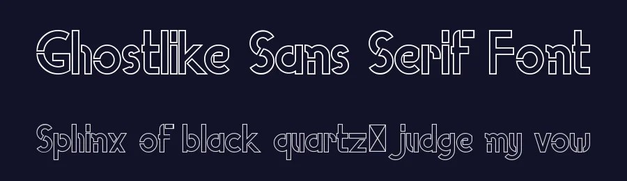 Ghostlike Sans Serif Font by edricstudio — Sans Serif Font — thumbnail 2