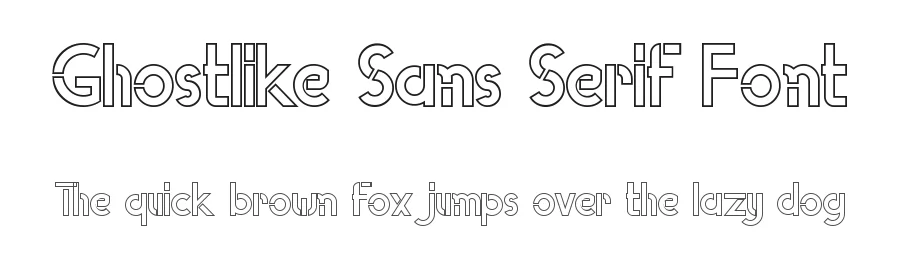 Ghostlike Sans Serif Font by edricstudio — Sans Serif Font