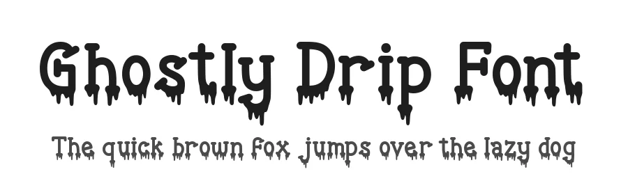 Ghostly Drip Font by AEN Creative Studio — Display Font