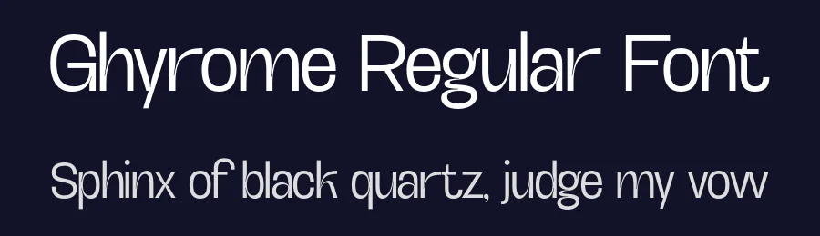 Ghyrome Regular Font by Objectype Studio — Sans Serif Font — thumbnail 2