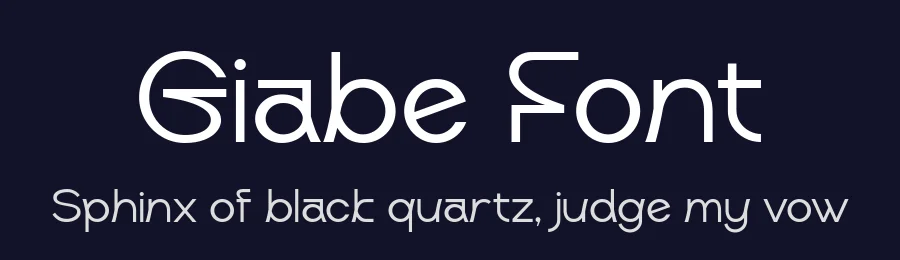 Giabe Font by Sealoung — Sans Serif Font — thumbnail 2