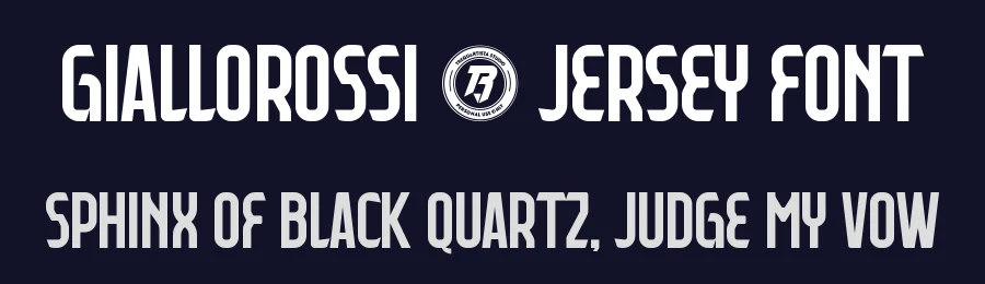 GIALLOROSSI – JERSEY FONT by Studio TRQ — Display Font — thumbnail 2