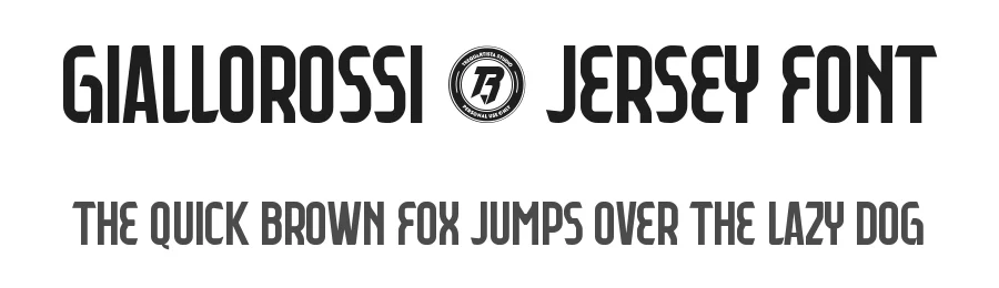 GIALLOROSSI – JERSEY FONT by Studio TRQ — Display Font