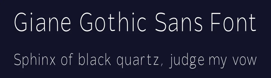 Giane Gothic Sans Font by XdCreative — Sans Serif Font — thumbnail 2