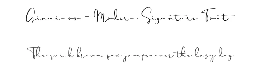 Gianinos – Modern Signature Font by bearydsgn — Script Handwritten Font