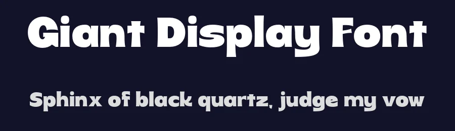 Giant Display Font by roomspace.cl — Decorative Font — thumbnail 2