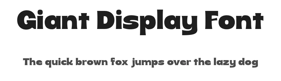 Giant Display Font by roomspace.cl — Decorative Font