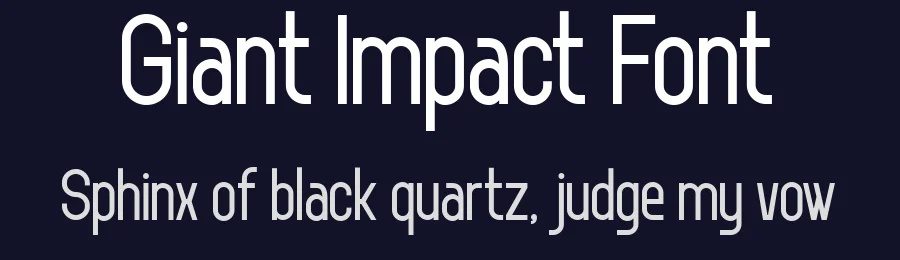 Giant Impact Font by Say Studio — Display Font — thumbnail 2