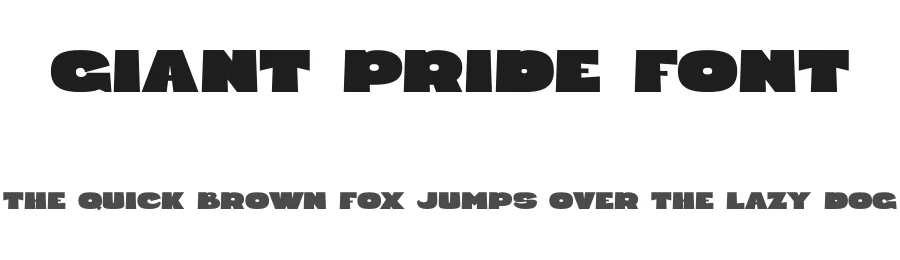 Giant Pride Font by Din Studio — Sans Serif Font