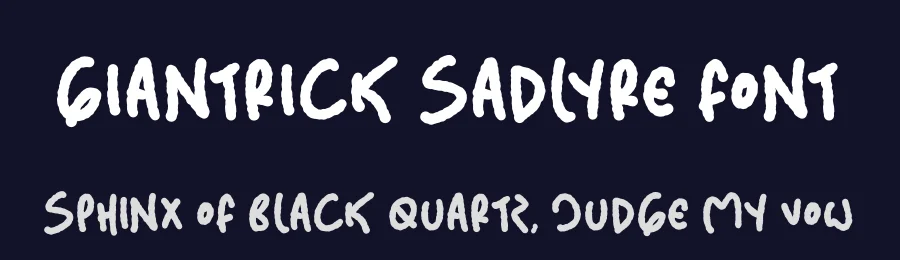 Giantrick Sadlyre Font by perspectype — Display Font — thumbnail 2