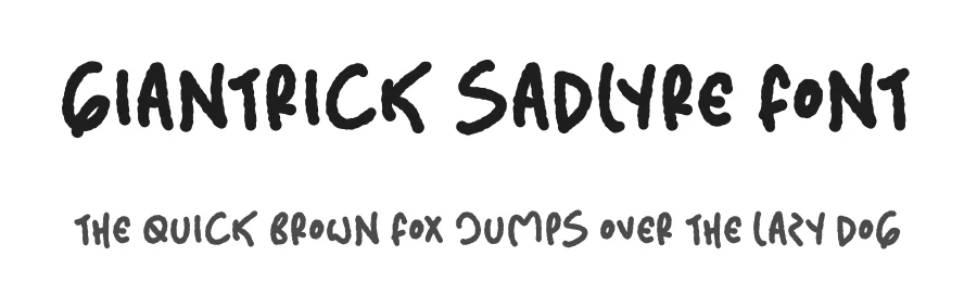 Giantrick Sadlyre Font by perspectype — Display Font