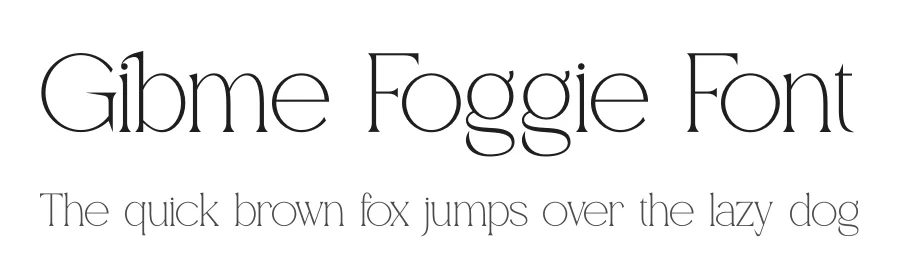 Gibme Foggie Font by Denustudios — Serif Font