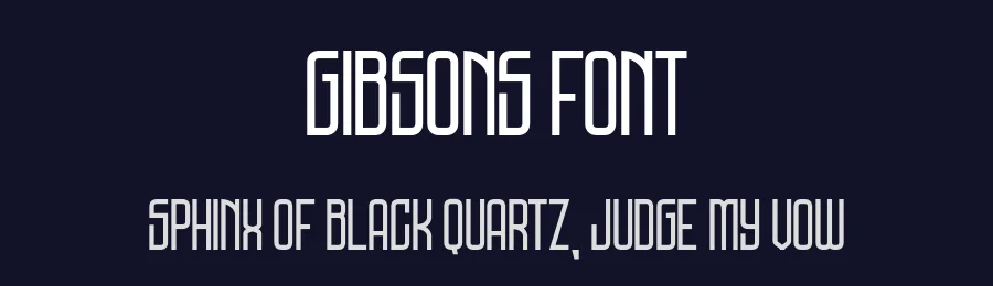 Gibsons Font by Ryan Prasetya — Display Font — thumbnail 2