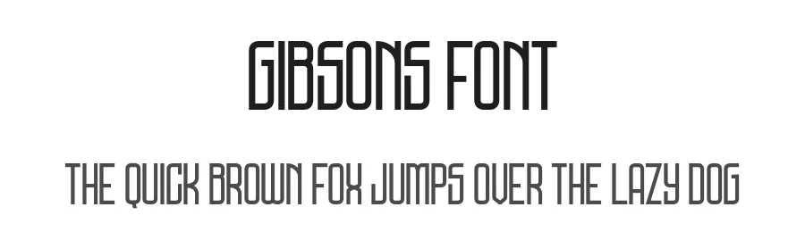Gibsons Font by Ryan Prasetya — Display Font