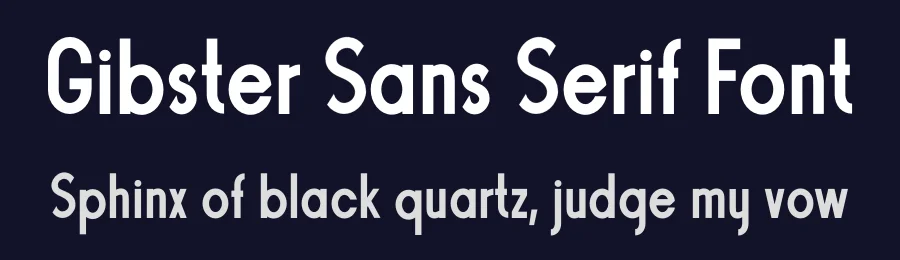 Gibster Sans Serif Font by wellscriptstudio — Sans Serif Font — thumbnail 2