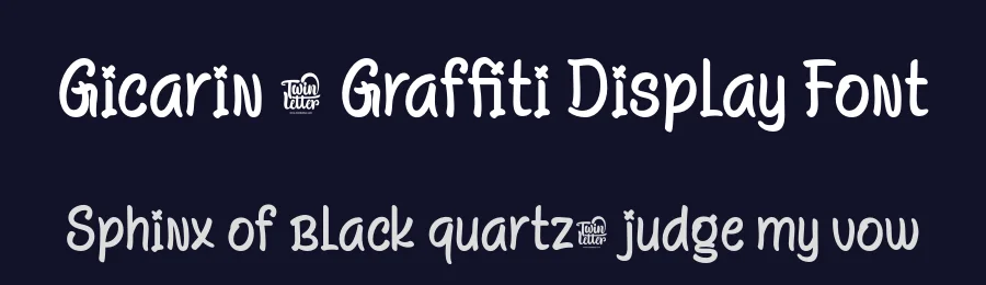 Gicarin – Graffiti Display Font by productype — Display Font — thumbnail 2