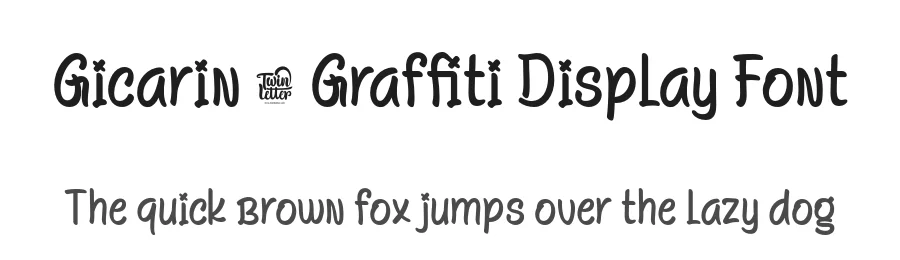 Gicarin – Graffiti Display Font by productype — Display Font