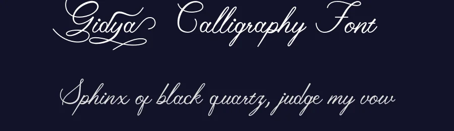 Gidya Calligraphy Font by NDNL Studio — Script Handwritten Font — thumbnail 2