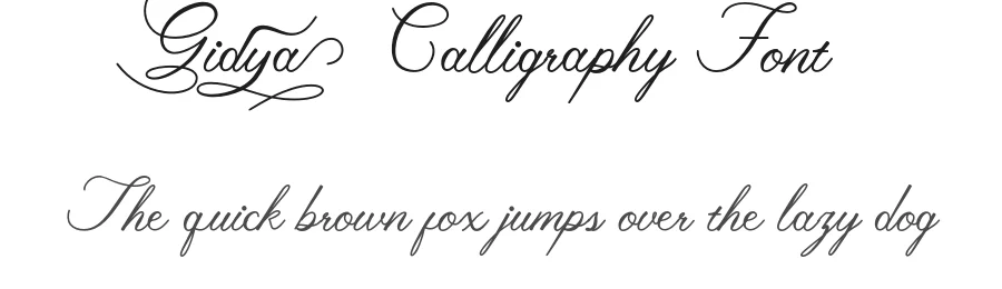 Gidya Calligraphy Font by NDNL Studio — Script Handwritten Font