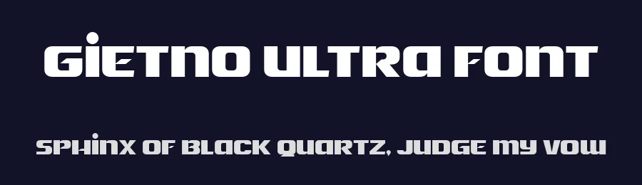 Gietno Ultra Font by Twicolabs — Display Font — thumbnail 2