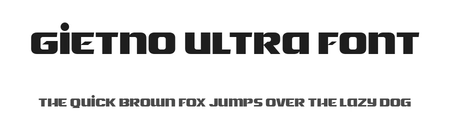 Gietno Ultra Font by Twicolabs — Display Font