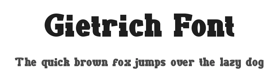 Gietrich Font by RaisProject — Display Font