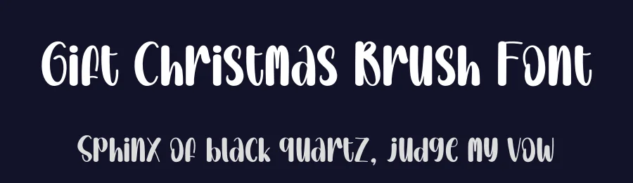 Gift Christmas Brush Font by creativeletter — Display Font — thumbnail 2
