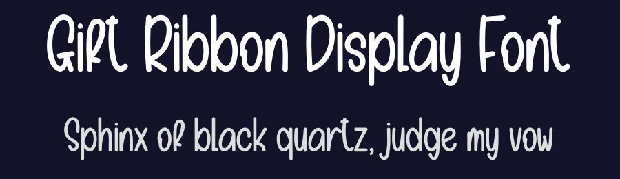 Gift Ribbon Display Font by andikastudio — Display Font — thumbnail 2