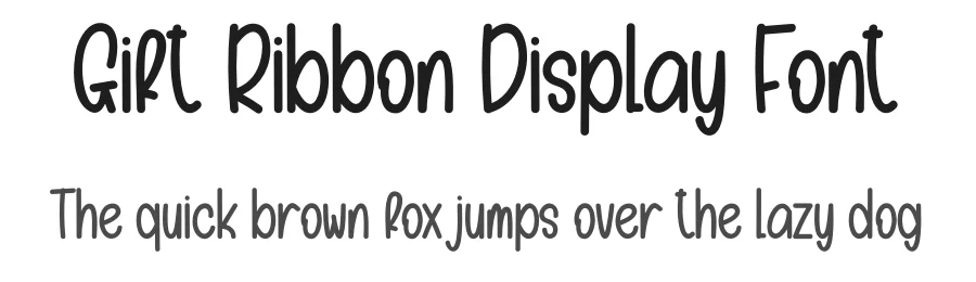 Gift Ribbon Display Font by andikastudio — Display Font