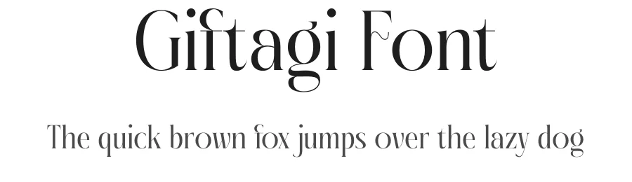 Giftagi Font by timelesstype.co — Display Font