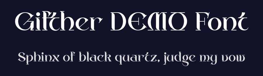 Gifther DEMO Font by Say Studio — Display Font — thumbnail 2
