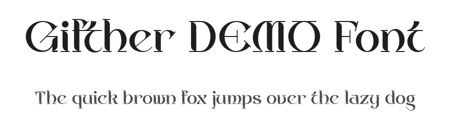 Gifther DEMO Font by Say Studio — Display Font