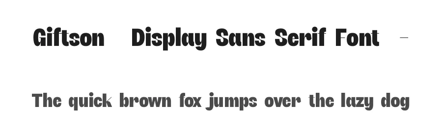Giftson – Display Sans Serif Font by timelesstype.co — Display Font