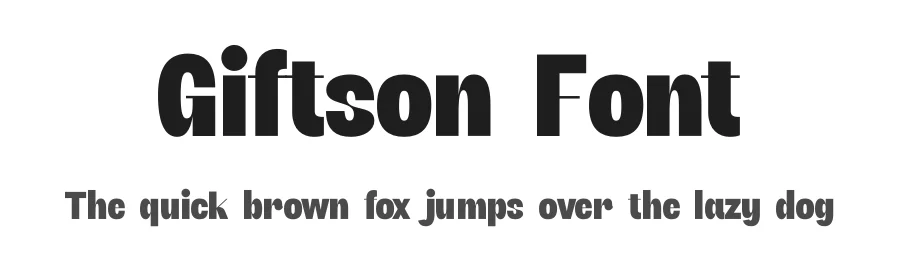 Giftson Font by timelesstype.co — Sans Serif Font
