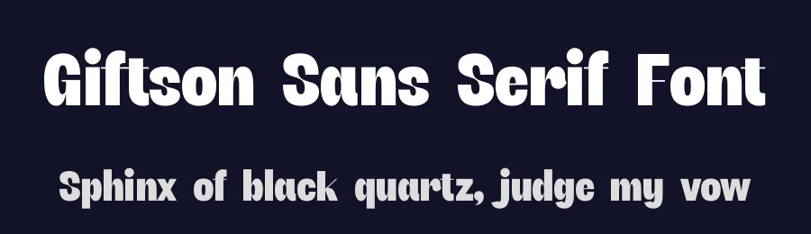 Giftson Sans Serif Font by timelesstype.co — Display Font — thumbnail 2