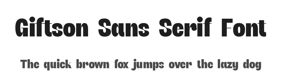 Giftson Sans Serif Font by timelesstype.co — Display Font
