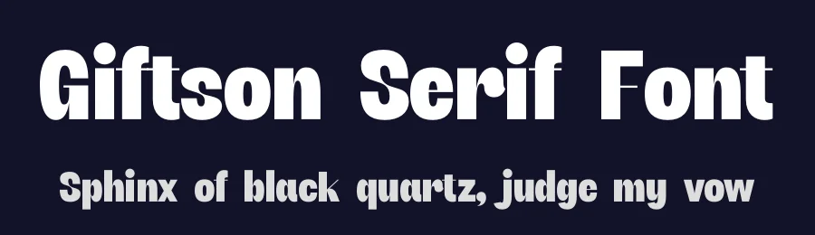 Giftson Serif Font by timelesstype.co — Sans Serif Font — thumbnail 2