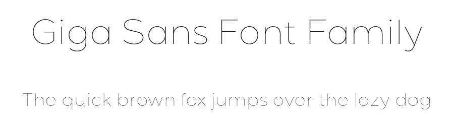 Giga Sans Font Family by locomotype — Sans Serif Font