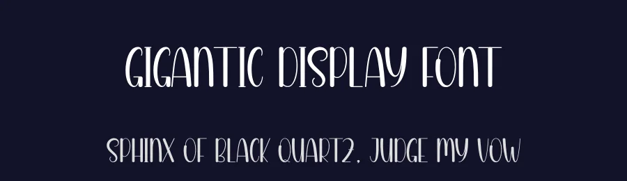 Gigantic Display Font by andikastudio — Display Font — thumbnail 2