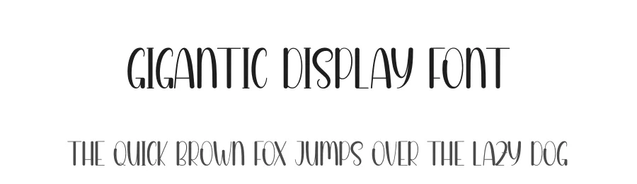Gigantic Display Font by andikastudio — Display Font