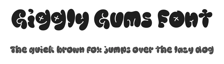 Giggly Gums Font by Dantype — Display Font