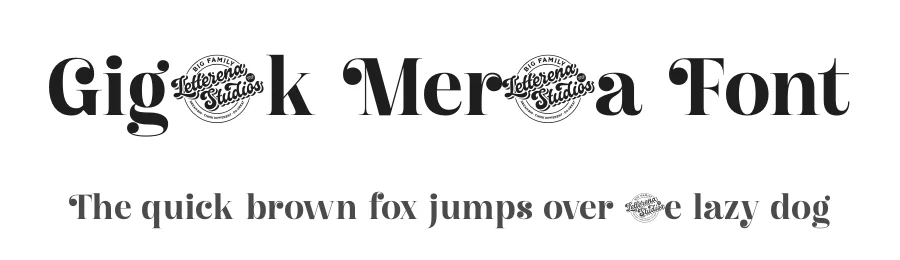 Giglik Merkia Font by letterenastudios — Serif Font