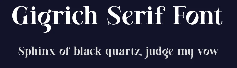 Gigrich Serif Font by bearydsgn — Serif Font — thumbnail 2